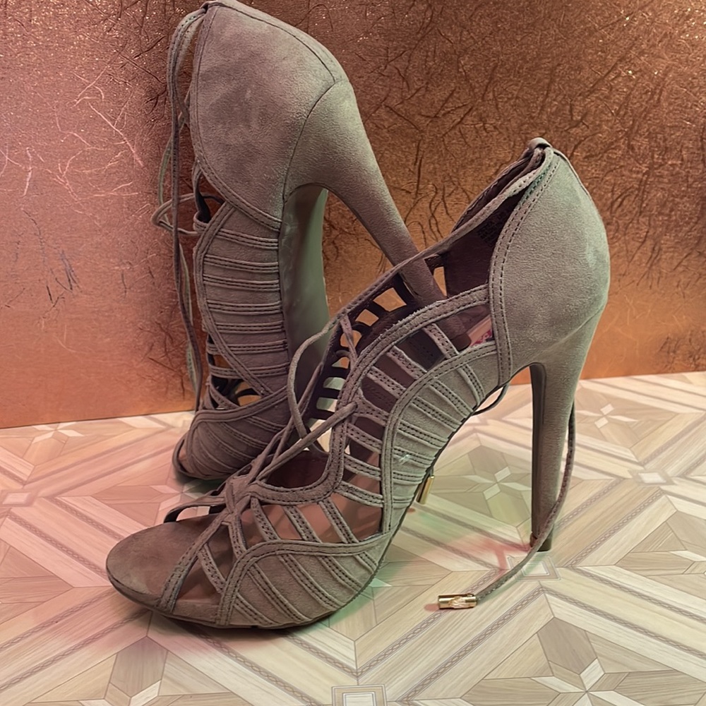 JUSTFAB strapped suede sandals